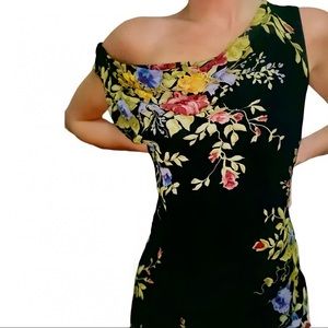 Vintage Black formal embellished maxi dress